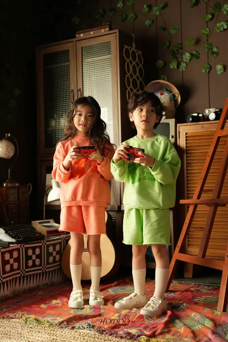Hodoo - Korean Children Fashion - #kidsstore - Touch Down Top Bottom Set - 6