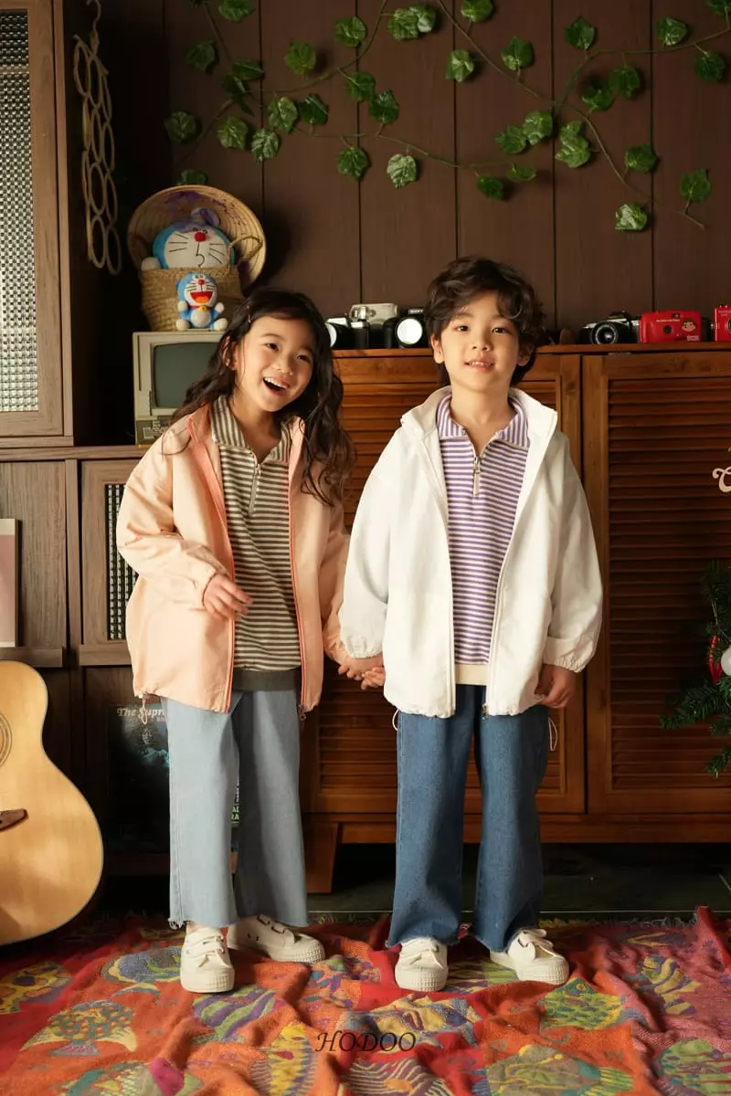 Hodoo - Korean Children Fashion - #littlefashionista - Match Zip-up Sweatshirt - 6