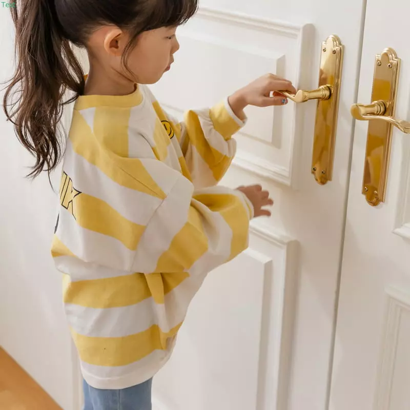 Honeybee - Korean Children Fashion - #Kfashion4kids - Stripes Smile Tee - 7