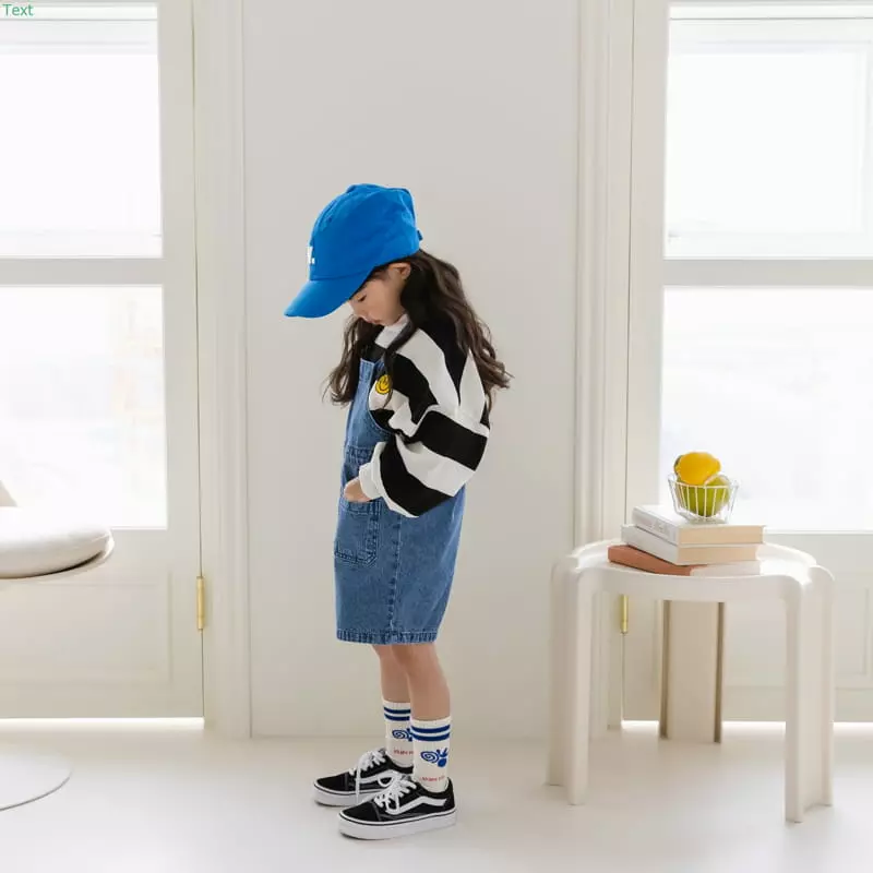 Honeybee - Korean Children Fashion - #childrensboutique - Denim Dungarees Pants - 6
