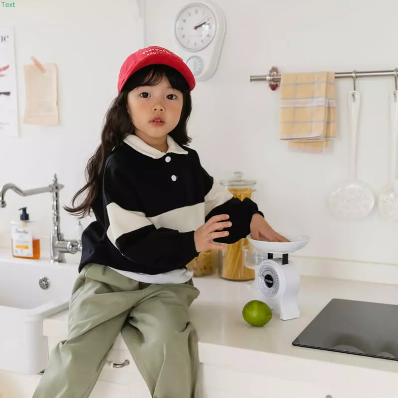 Honeybee - Korean Children Fashion - #designkidswear - Color Collar Tee - 7