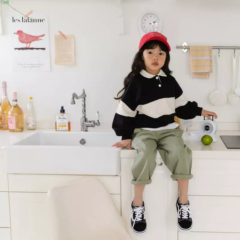 Honeybee - Korean Children Fashion - #discoveringself - Color Collar Tee - 8