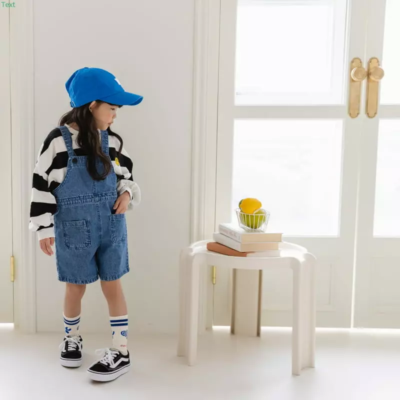 Honeybee - Korean Children Fashion - #fashionkids - Denim Dungarees Pants - 9