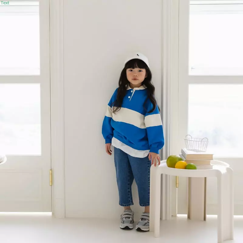 Honeybee - Korean Children Fashion - #kidsshorts - Color Collar Tee - 10