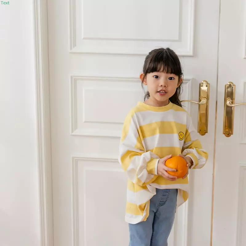 Honeybee - Korean Children Fashion - #fashionkids - Stripes Smile Tee - 4