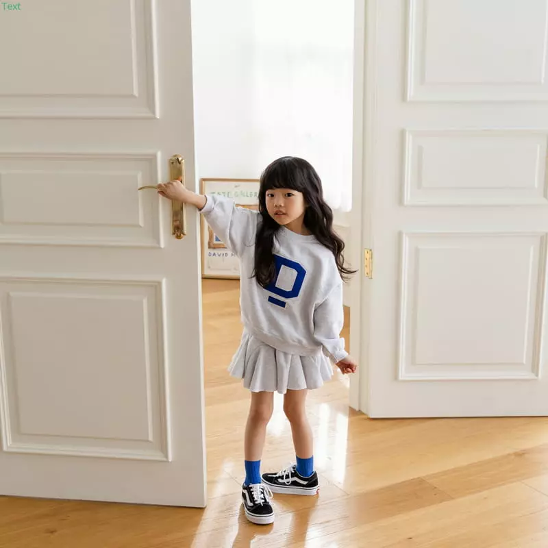 Honeybee - Korean Children Fashion - #kidsshorts - D Emboridery Tee - 4