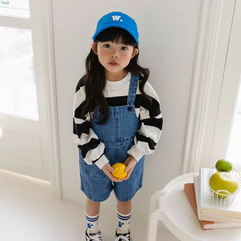 Honeybee - Korean Children Fashion - #kidzfashiontrend - Denim Dungarees Pants - 12