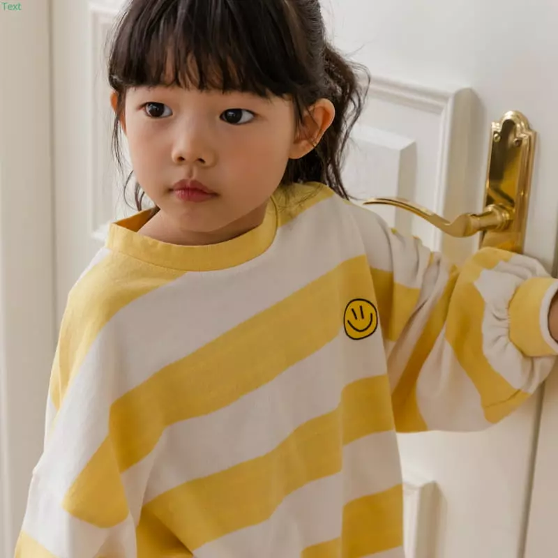 Honeybee - Korean Children Fashion - #littlefashionista - Stripes Smile Tee - 8