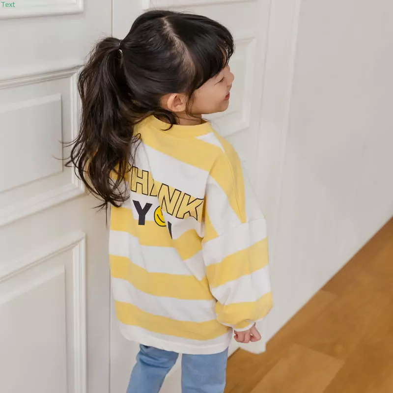 Honeybee - Korean Children Fashion - #magicofchildhood - Stripes Smile Tee - 9