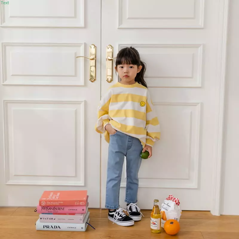Honeybee - Korean Children Fashion - #minifashionista - Stripes Smile Tee - 10