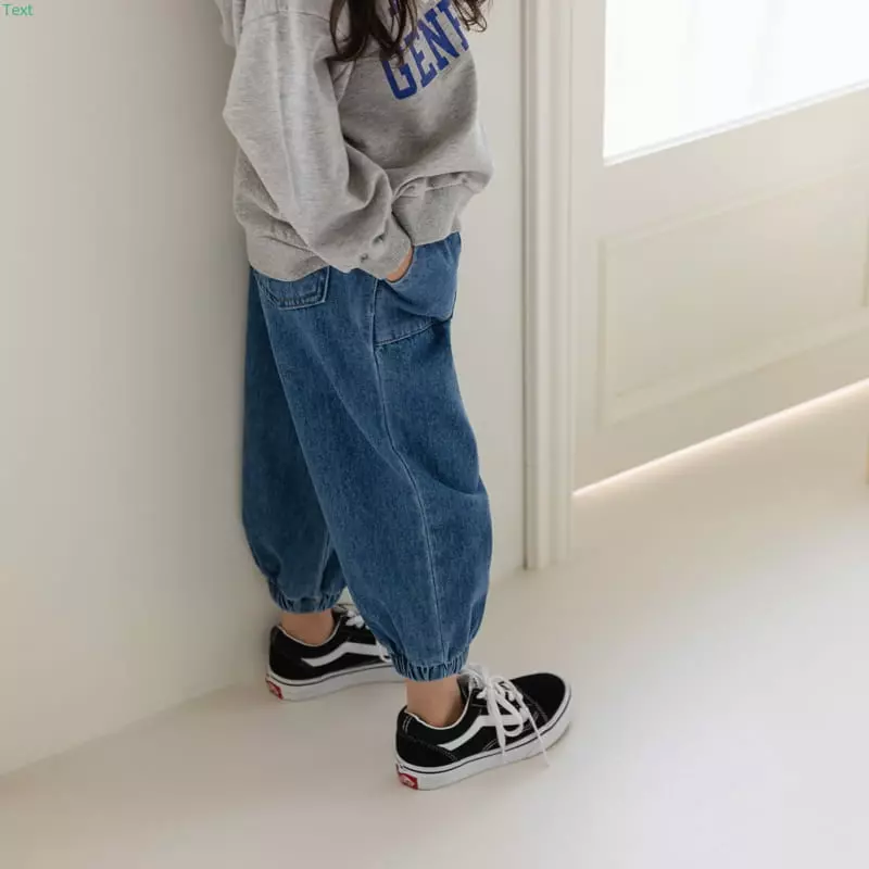 Honeybee - Korean Children Fashion - #prettylittlegirls - Denim Pocket Jogger Pants - 7
