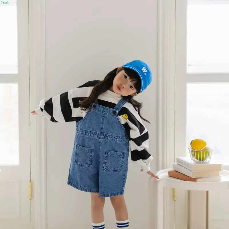 Honeybee - Korean Children Fashion - #prettylittlegirls - Denim Dungarees Pants