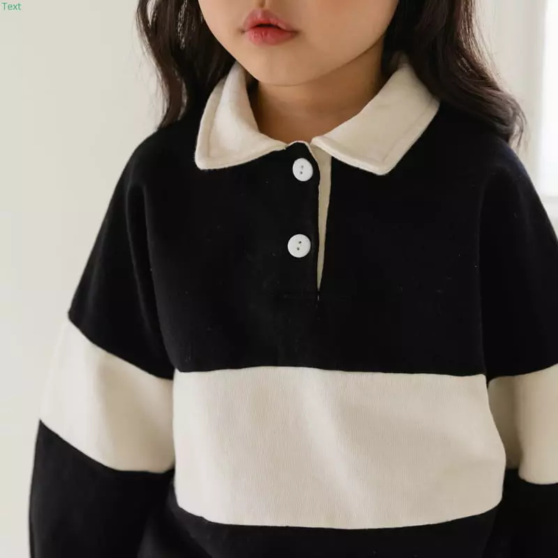 Honeybee - Korean Children Fashion - #prettylittlegirls - Color Collar Tee - 3