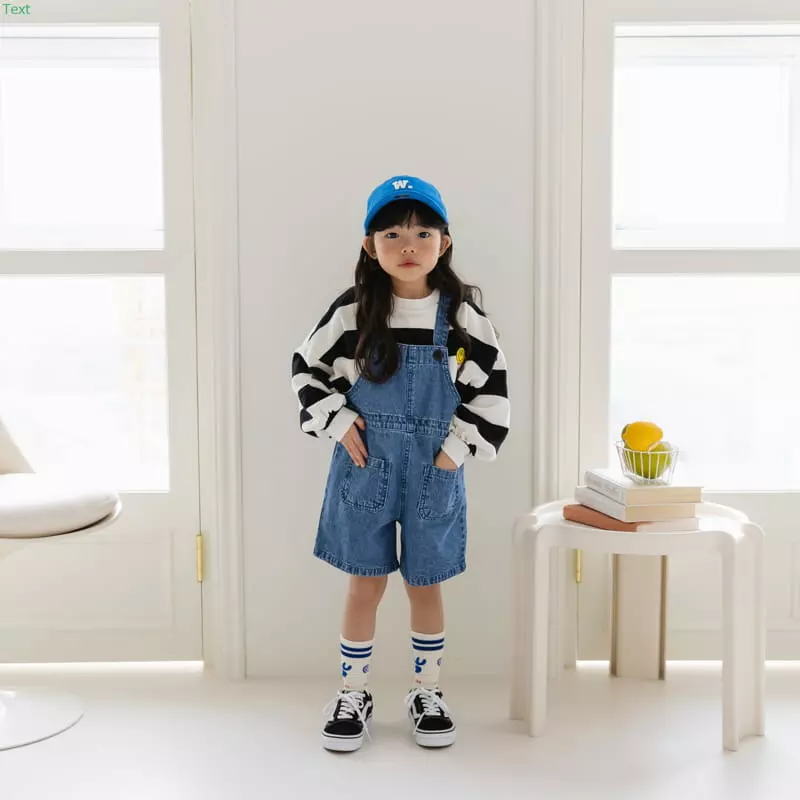 Honeybee - Korean Children Fashion - #toddlerclothing - Denim Dungarees Pants - 3