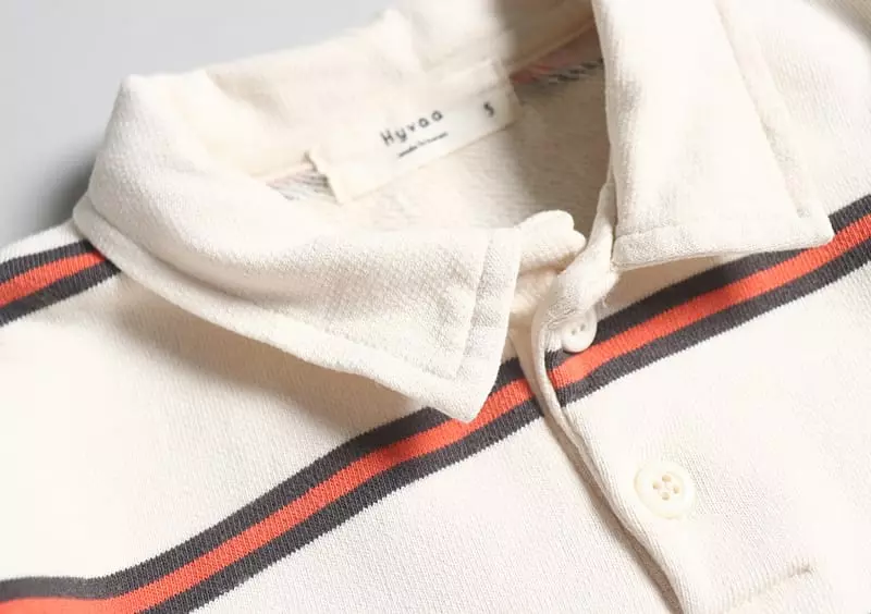 Hyvaa - Korean Children Fashion - #Kfashion4kids - Unique Stripes Collar Tee - 8