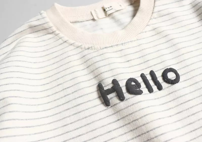 Hyvaa - Korean Children Fashion - #childofig - Hellow Stripes Sweatshirt - 11