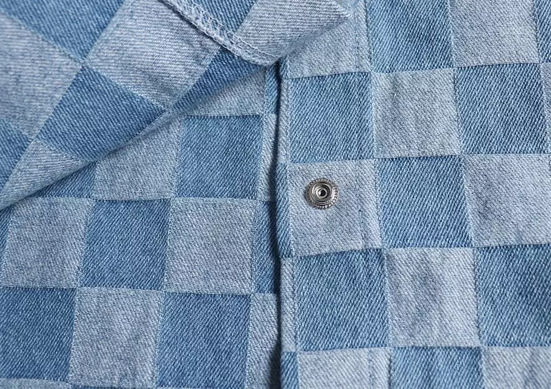 Hyvaa - Korean Children Fashion - #designkidswear - Block Denim Shirt - 7
