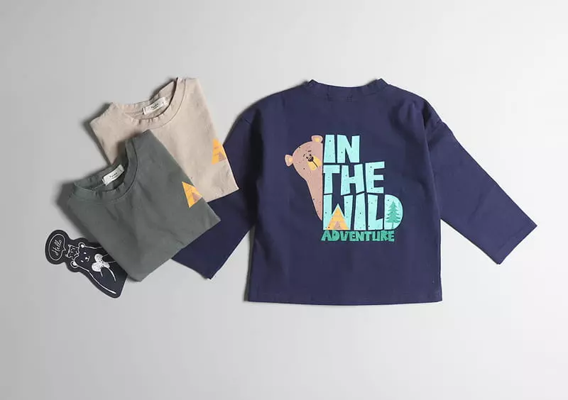 Hyvaa - Korean Children Fashion - #discoveringself - Camping Bear Tee