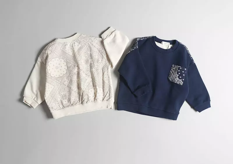 Hyvaa - Korean Children Fashion - #kidsshorts - Paisely Sweatshirt
