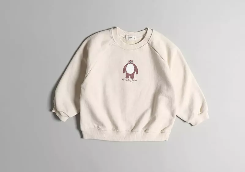 Hyvaa - Korean Children Fashion - #kidsstore - Raglan Big Bear Sweatshirt - 3