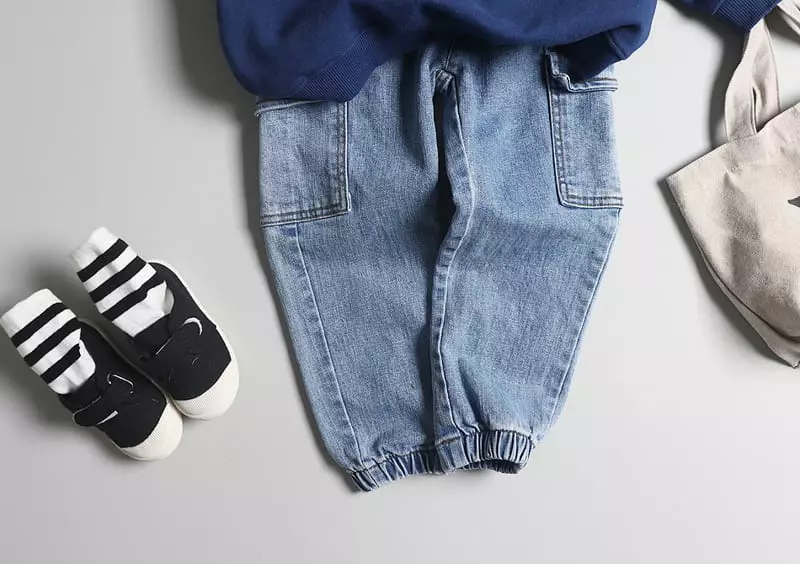 Hyvaa - Korean Children Fashion - #kidsstore - Denim Cardo Jeans - 10