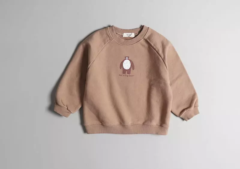 Hyvaa - Korean Children Fashion - #kidsstore - Raglan Big Bear Sweatshirt - 4