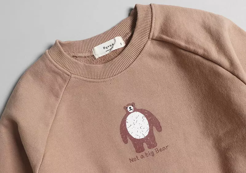 Hyvaa - Korean Children Fashion - #minifashionista - Raglan Big Bear Sweatshirt - 8