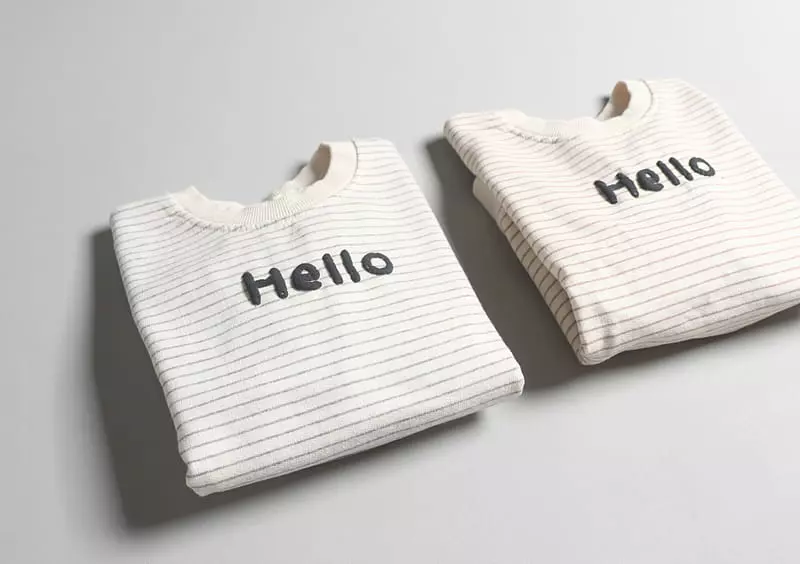 Hyvaa - Korean Children Fashion - #todddlerfashion - Hellow Stripes Sweatshirt - 8
