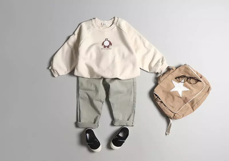 Hyvaa - Korean Children Fashion - #toddlerclothing - Raglan Big Bear Sweatshirt - 11
