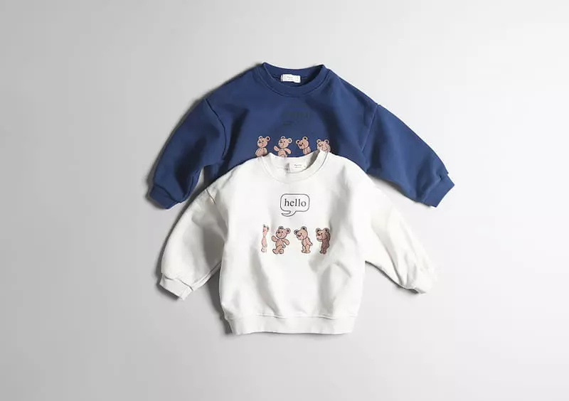 Hyvaa - Korean Children Fashion - #toddlerclothing - Bear Sweatshirt - 6
