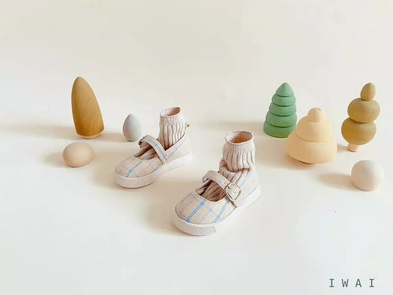 IWAI - Korean Children Fashion - #kidzfashiontrend - IW942 Love Check Flats - 8