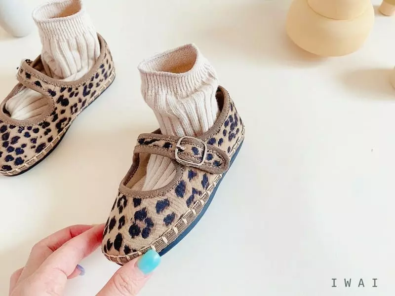 IWAI - Korean Children Fashion - #stylishchildhood - IW945 Leopard Marso Flats - 2