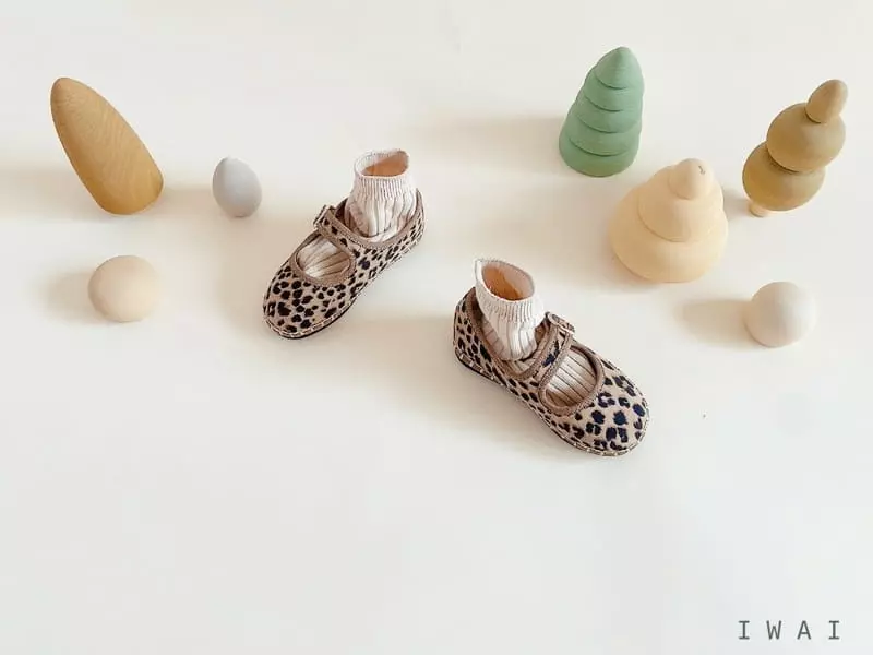 IWAI - Korean Children Fashion - #toddlerclothing - IW945 Leopard Marso Flats
