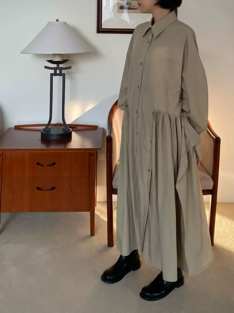 Icon - Korean Women Fashion - #womensfashion - Vivian Long Shirt One-piece