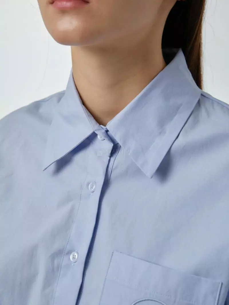 Ifuhouse - Korean Women Fashion - #momslook - Banding Embroidery Shirt - 3
