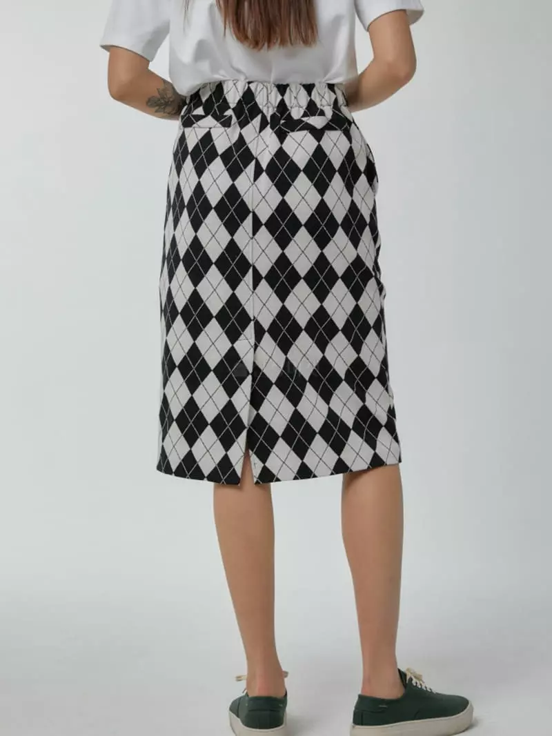 Ifuhouse - Korean Women Fashion - #thelittlethings - Ahgyle Skirt - 4