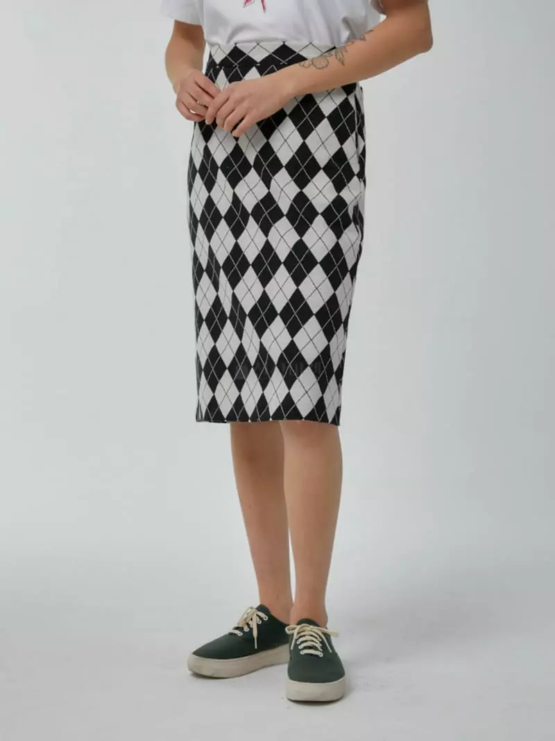 Ifuhouse - Korean Women Fashion - #thelittlethings - Ahgyle Skirt - 3