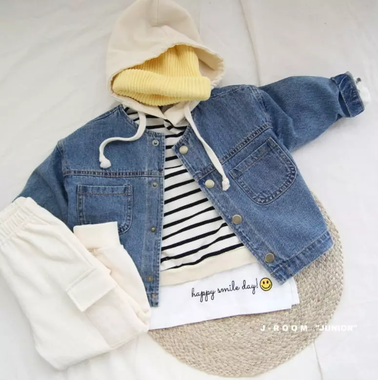 J-Room - Korean Children Fashion - #Kfashion4kids - Toto Denim Jacket - 3