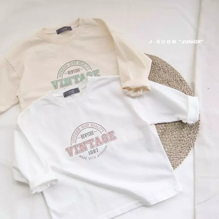 J Room - Korean Children Fashion - #childofig - Vintage Paint Tee - 2