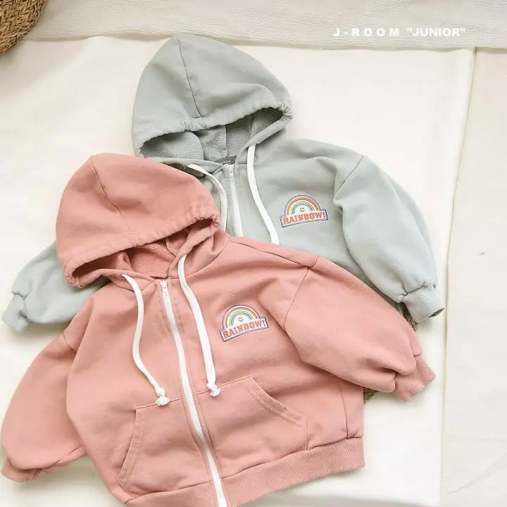 J-Room - Korean Children Fashion - #designkidswear - Rainbow Hoody Zip-up