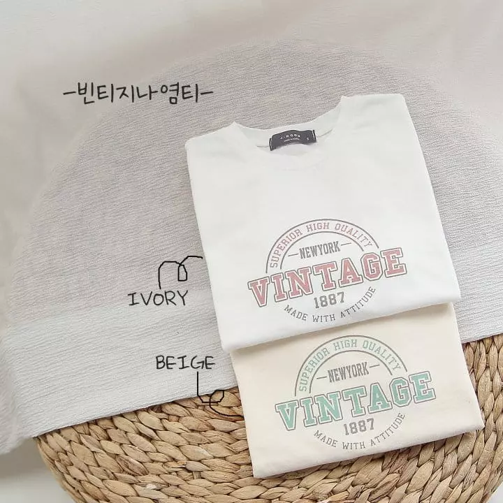 J Room - Korean Children Fashion - #discoveringself - Vintage Paint Tee - 5
