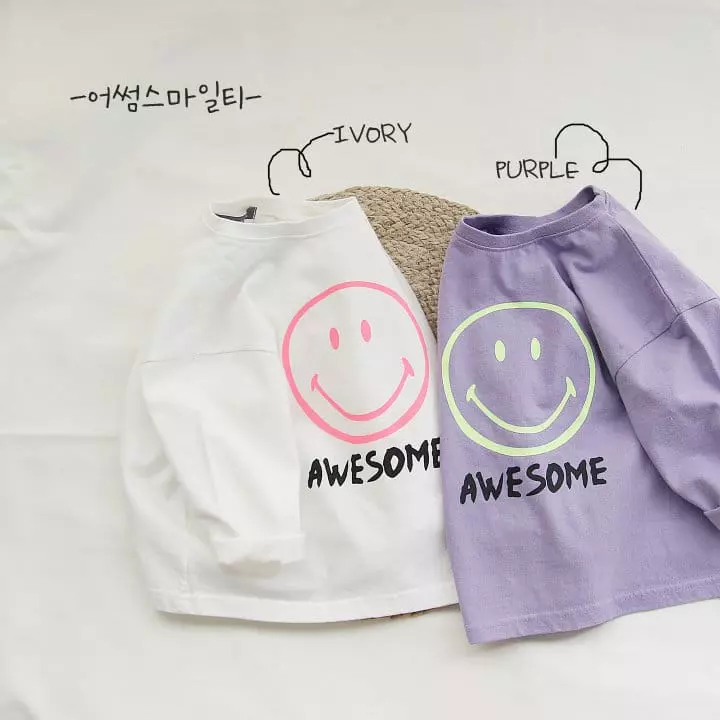 J Room - Korean Children Fashion - #designkidswear - Awesome Smie Tee - 4