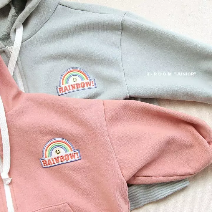 J-Room - Korean Children Fashion - #discoveringself - Rainbow Hoody Zip-up - 2