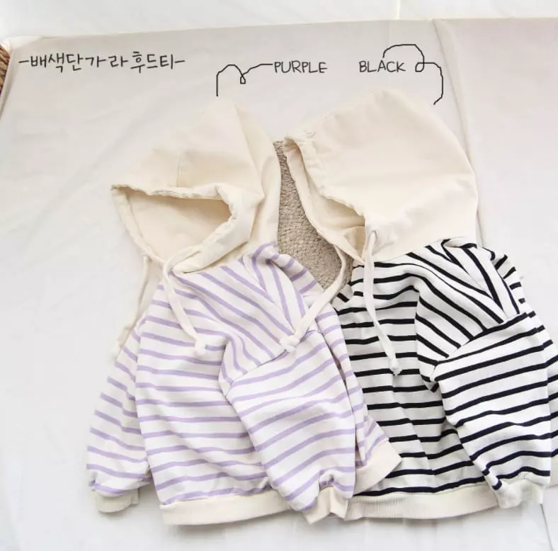 J-Room - Korean Children Fashion - #fashionkids - Color Stripes Hoody - 2
