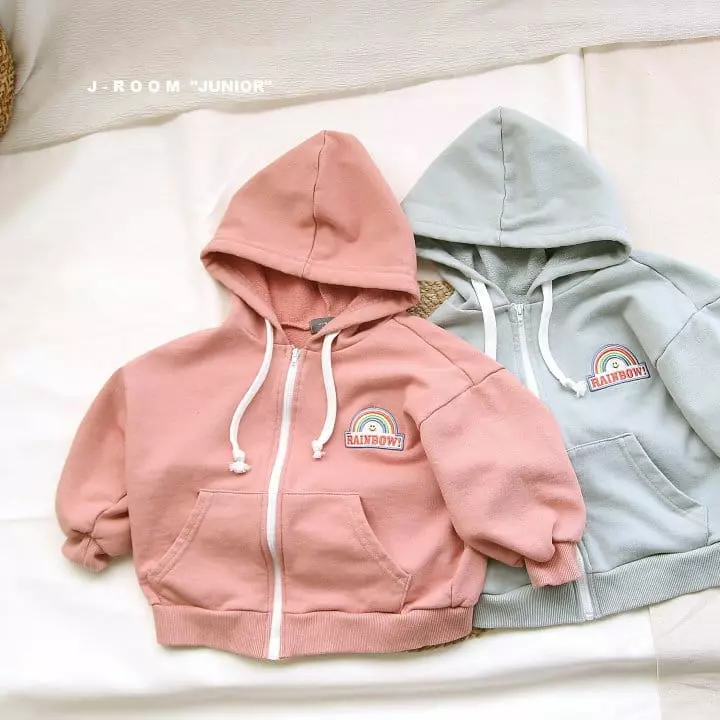 J-Room - Korean Children Fashion - #fashionkids - Rainbow Hoody Zip-up - 3