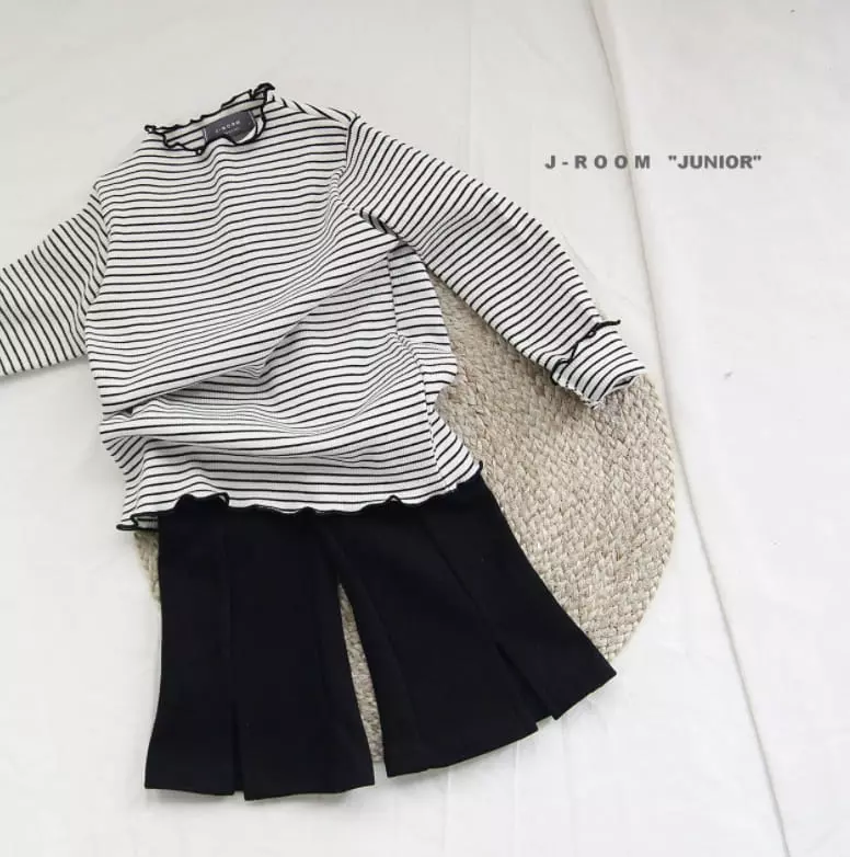 J-Room - Korean Children Fashion - #kidsstore - Slit Bootscut Pants - 7