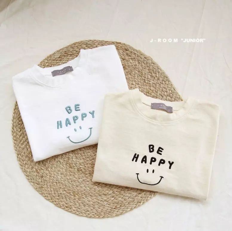 J-Room - Korean Children Fashion - #kidzfashiontrend - Happy Embroidery Tee