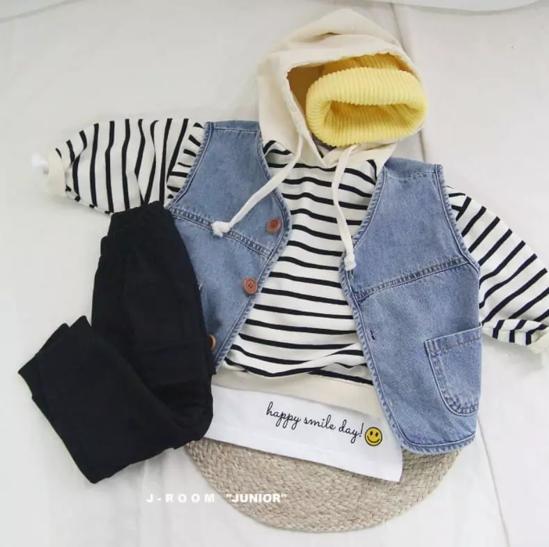 J-Room - Korean Children Fashion - #kidzfashiontrend - Color Stripes Hoody - 5
