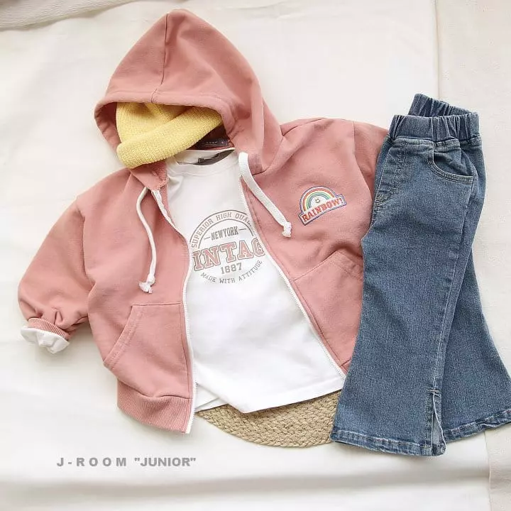 J-Room - Korean Children Fashion - #kidzfashiontrend - Rainbow Hoody Zip-up - 6