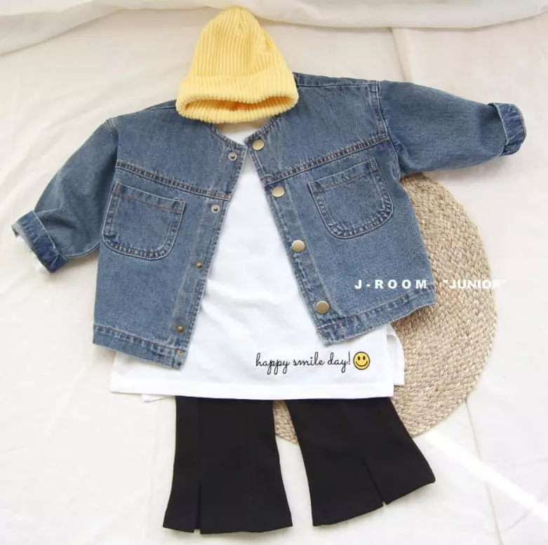 J-Room - Korean Children Fashion - #Kfashion4kids - Toto Denim Jacket - 4